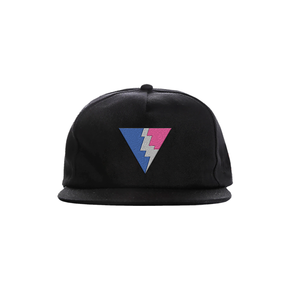 Triangle Lightening Bolt Hat Front