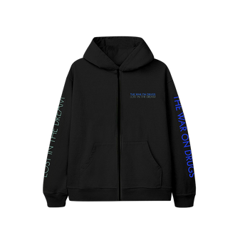 Lost In The Dream 10 Year Anniversary Black Zip-Up Hoodie Front