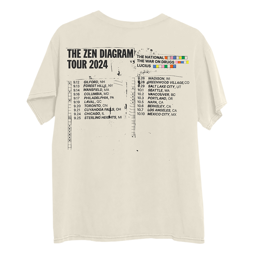 Zen Diagram 2024 Tour T-Shirt (Comfort Colors) Back