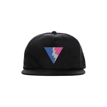Triangle Lightening Bolt Hat Front